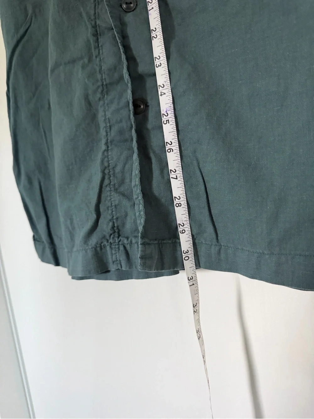 J. Crew Short-Sleeve Button-Down Shirt in Green